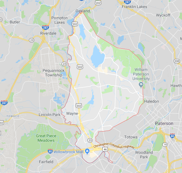 Map Of Wayne Nj Wayne Nj Personal Injury Lawyers Attorneys Law Firm